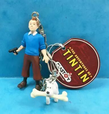 The Adventures of Tintin - Keychain Plastoy - Tintin & Snowy