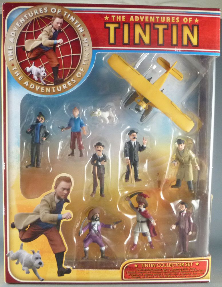 6pc the Adventures of Tintin Explorers statue Collection figure NEW loose no box 