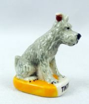 The Adventures of Tintin - Snowy porcelain bean-figure