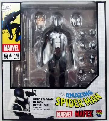 The Amazing Spider-Man - Medicom Figurine MAFEX 17cm - Sider-Man Black Costume No.147