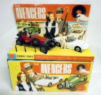 The Avengers - Corgi Gift Set n°40 - John Steed\'s Vintage Bentley & Emma Peel\'s Lotus Elan S2