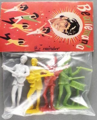 The Beatles - Emirober - Set of 4 Figures Mint in Paul McCartney Baggie
