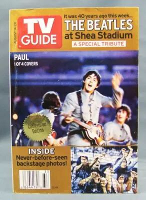 Les Beatles - TV Guide 14-20 Ao�t 2005 (The Beatles at Shea Stadium) # Cover Paul 01