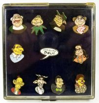 The Bébête Show - Set of 11 enamel pins - TF1 1991