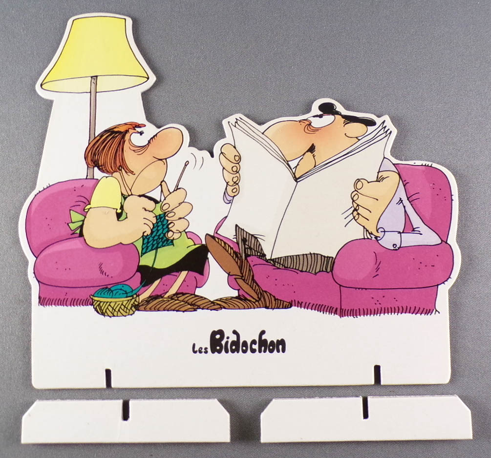 The Bidochon  - Cardboard Stand-Up Display with Removable Feet - In the Living-Room 