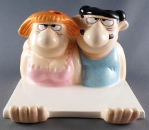 The Bidochon- Tropico Difusion (1998) - Ceramic Toothbrush Holder Robert & Raymonde