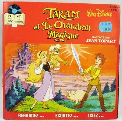 Taram et Le Chaudron Magique - Disque histoire racont�e 33T - Disque Ades 1985