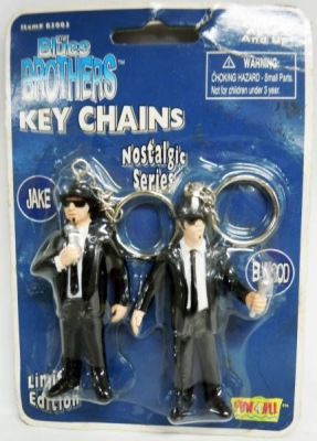 Jake The Blues Brothers Keychain Schlüsselanhänger 6 cm Pokis Figur SD Toys 
