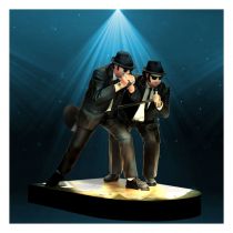 The Blues Brothers - SD Toys - Elwood & Jake - Figurines 17cm sur scène lumineuse