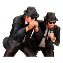 The Blues Brothers - SD Toys - Elwood & Jake - Figurines 17cm sur scène lumineuse