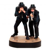 The Blues Brothers - SD Toys - Elwood & Jake 6\  PVC statues on light-up stage