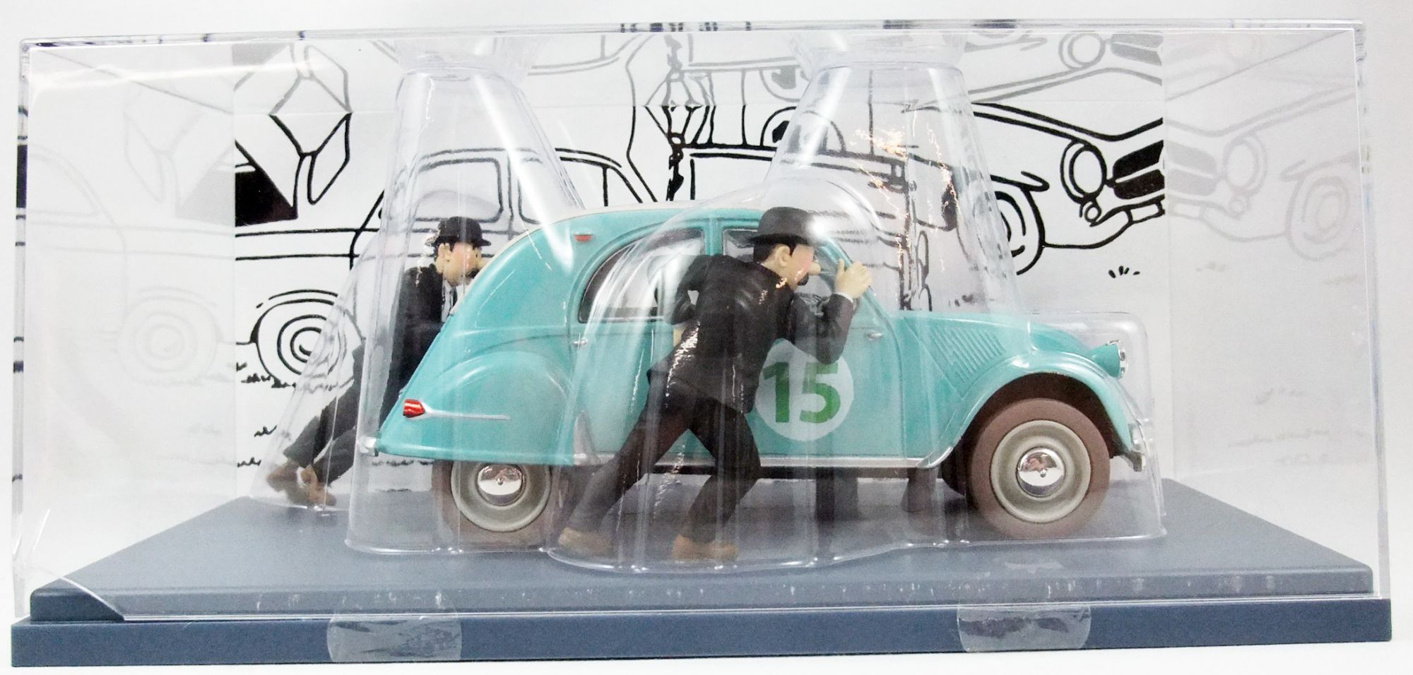 Véhicule Moulinsart Tintin - La 2CV du rallye (Echelle 1/24)