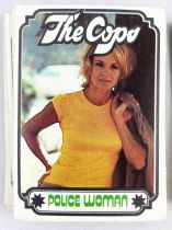 The Cops - Monty Gum Trading Cards (1976) - Série complète de 99 cartes (Colombo, Cannon, Mc Cloud, Police Woman, 2-Cars)