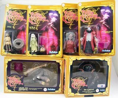 The Dark Crystal - ReAction - Set de 6 figurines : Jen, Kira with Fizzgig, Aughra, Ursol the Mystic, The Chamberlain Skeksis, Th