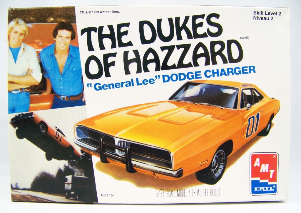 Details about   1/25 DUKES OF HAZZARD General Lee 69 Dodge Charger Orange Car MPC Model Kit 