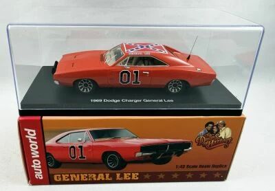 The Dukes of Hazzard - Auto World - 1:43 scale 1969 Dodge Charger General Lee diecast