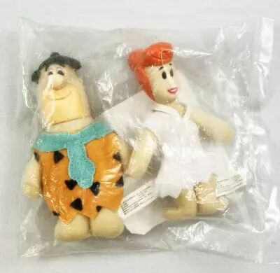 The Flintstones - Denny\'s Meal Mini-Plush Toys (1989) - Fred & Wima
