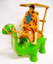 The Flintstones - Mattel - Fred Flintstone (John Goodman) on Diplodocus - Bendable Figure 1994