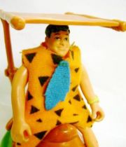 The Flintstones - Mattel - Fred Flintstone (John Goodman) on Diplodocus - Bendable Figure 1994