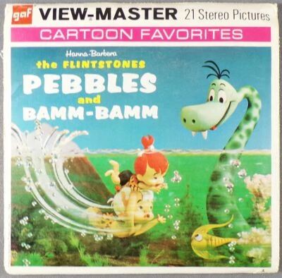 The Flintstones - Set of 3 Discs Gaf View-Master Pebbles and Bamm-Bamm Ref. B 520