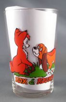 The Fox and the Hound - Amora Mustard glass - The Fox