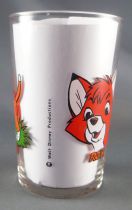 The Fox and the Hound - Amora Mustard glass - The Fox