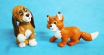 The Fox and the Hound - Bully pvc figure - Copper the dog & Tod the fox
