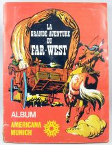 The Great Far-West Adventure - Panini Stickers collector book - Americana Munich 1975