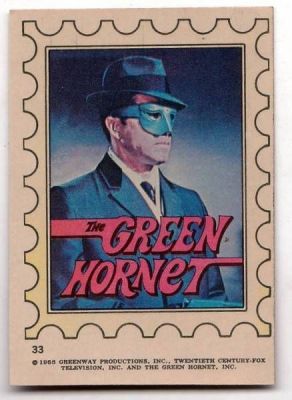 The Green Hornet bubble gum sticker N 33