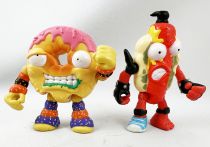 The Grossery Gang - Set of 4 figures : Dodgey Donut, Grot Dog & Gooey Chewie x2