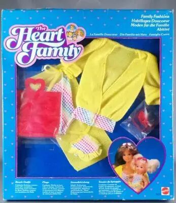 THE HEART FAMILY - La Famille Douceur Habillage N°2622 - Mattel 1985 - Complet Boîte
