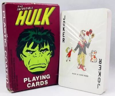 The Incredible Hulk - Jeu de 54 Cartes � Jouer neuf en boite - Marvel Comics Group 1979