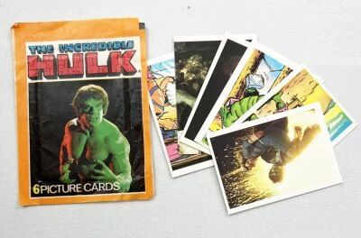 The Incredible Hulk - Pochette de 6 Images � Collectionner (Picture Cards) - F.K.S. Publisher Ltd (1979)
