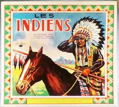 The Indians - Volum�trix Ref. 712 - Album 5 Cutting Boards Cardboard Figures - Mint Condition