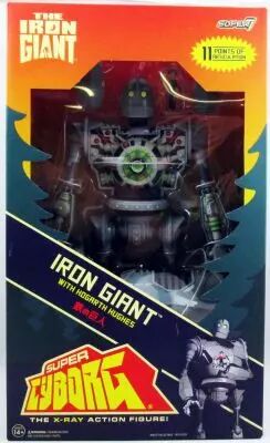 The Iron Giant - Super7 - Super Cyborg 11\  Figure - Iron Giant & Hogarth Hughes
