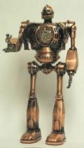 The Iron Giant metal clock figure bronze finition