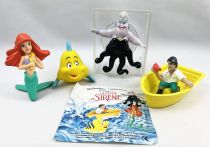 The Little Mermaid - McDonald\'s Happy Meal (1990) - Set of 4 figures (mint)