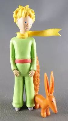 The Little Prince with Fox (A. de St. Exupery) - PVC figure - Plastoy 1997