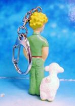 The Little Prince with Sheep (A. de St. Exupery) - PVC figure Keychain - Plastoy 1997