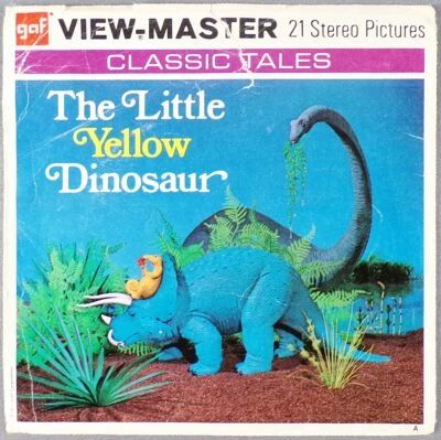 The Little Yellow Dinosaur - Pochette de 3 Disques GAF View-Master 3D R�f B 605