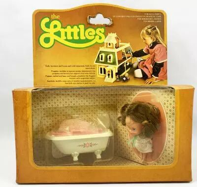 The Littles - Mattel - Mobiliers M�tal : Baignoire avec Daphn� Ref.1792