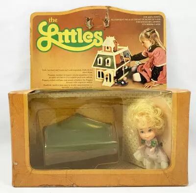 The Littles - Mattel - Mobiliers M�tal : Canap� bleu avec Hedy Ref.1793