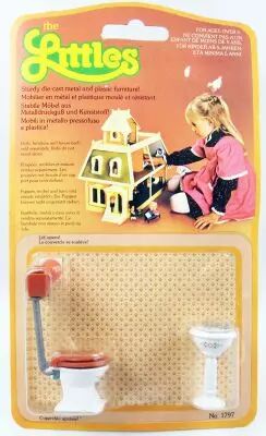 The Littles - Mattel - Mobiliers M�tal : Toilettes Ref.1797