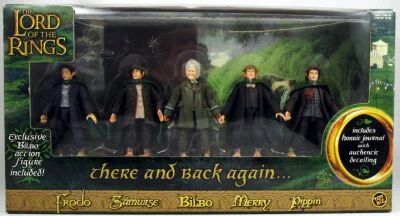 The Lord of the Rings - \'\'There and Back Again\'\' Gift-set : Frodo, Samwise, Bilbo, Merry, Pippin