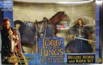 The Lord of the Rings - Aragorn on armored Brego horse - ROTK