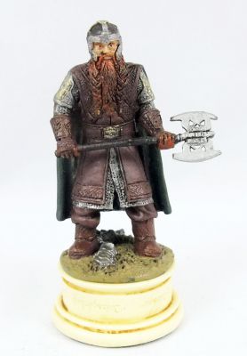 The Lord of the Rings Eaglemoss Chess Set n 1 Gimli White Pawn
