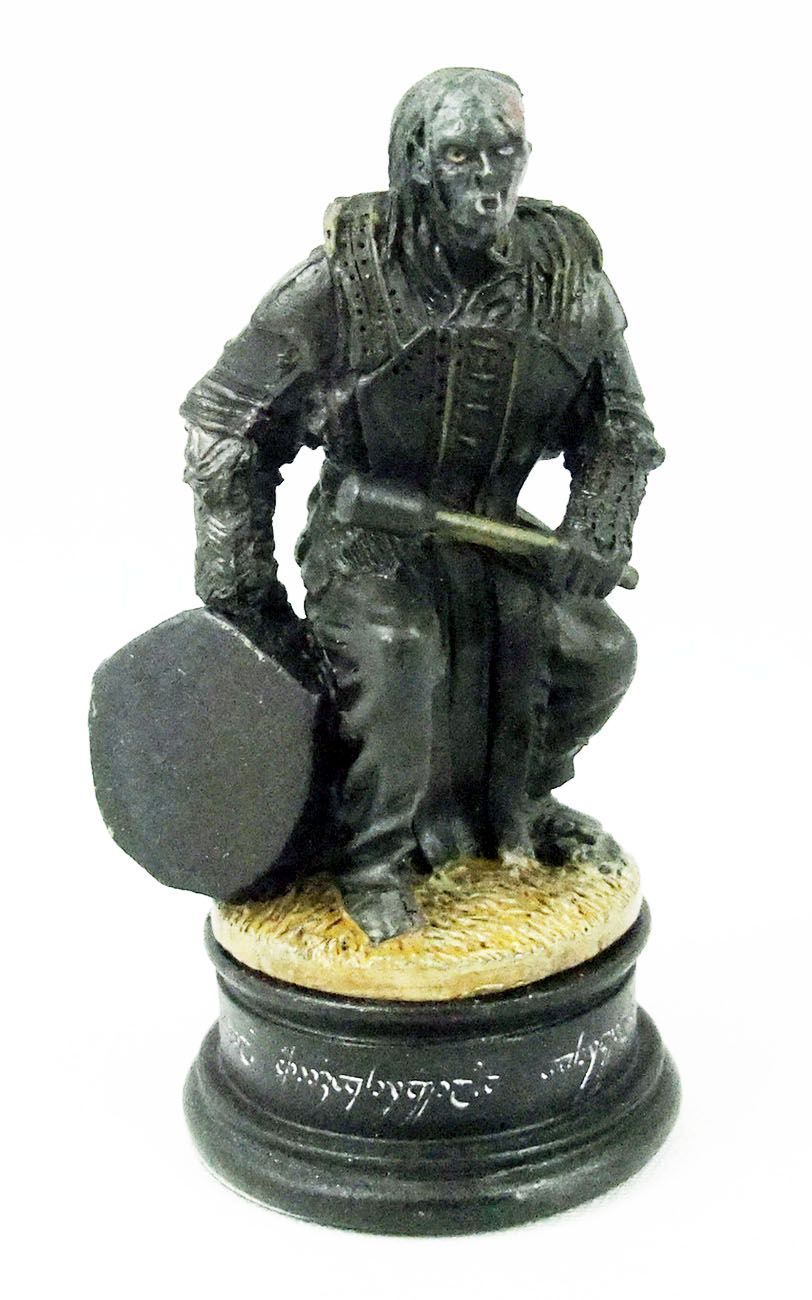 EAGLEMOSS Figurines Lotr Black Pawn Details about   Orc Drummer Lord Of The Rings Chess Set 