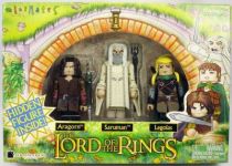 The Lord of the Rings - Minimates - Aragorn, Saruman, Legolas