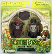 The Lord of the Rings - Minimates - Gollum, Gandalf the White, Frodo