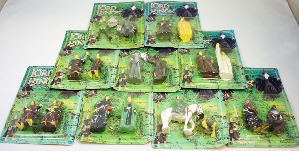 Lord of the shop rings plastic figures